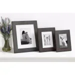 DesignOvation Museum 4x6 Gray Wood Picture Frame Set, Pack of 4 thumbnail 6