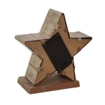 Glitzhome 7.5 in. Marquee LED Lighted Star Christmas Stocking Holder, Gold thumbnail 6