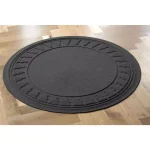 Bungalow Flooring Aqua Shield Charcoal 35 in. Round Pine Trees Christmas Tree Mat thumbnail 2