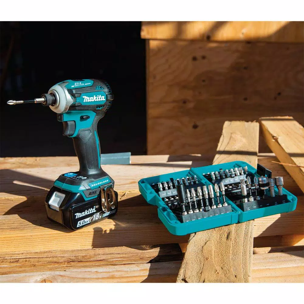 Makita ImpactXPS 60-Piece Impact Rated Bit Set, Hex Shank Alloy Steel Screwdriver Bits