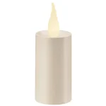Xodus Innovations 4 in. White LED Votive Candle with Warm 3D Flame and Aged Bronze Base thumbnail 2