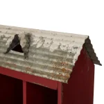 Glitzhome 25 in. Wood and Metal Countdown to Christmas Advent Calendar Decor - Red thumbnail 3