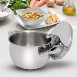 ExcelSteel Made in Italy 4 Qt Stainless Steel Stockpot Set with Sandwich Base, Induction Ready thumbnail 7