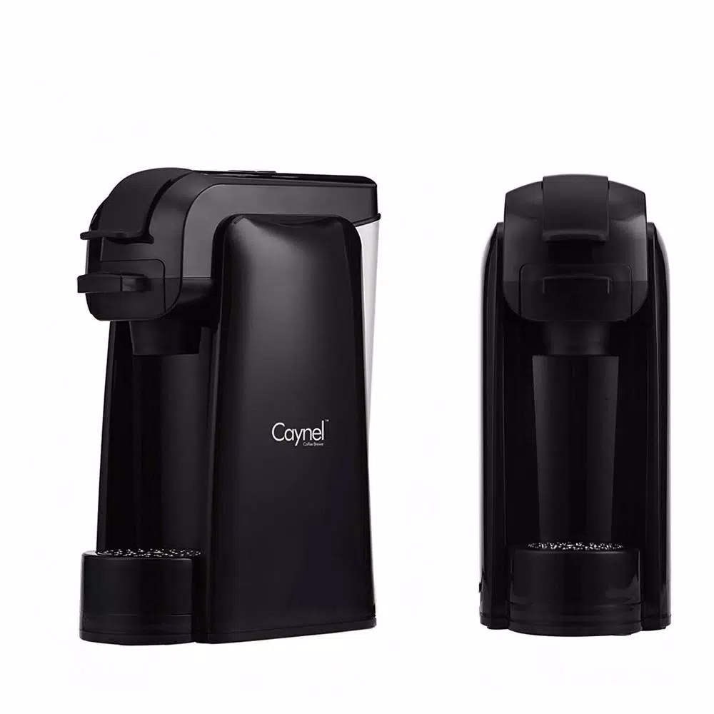 Boyel Living 1000W Single Serve Coffee Maker, Black Compact Coffee Machine Compatible with K-Cup and Coffee Grounds