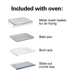 Hamilton Beach Sure-Crisp 1440W 6-Slice Air Fryer Toaster Oven, Stainless Steel thumbnail 7
