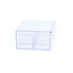 Mind Reader Clear Acrylic 6-Compartment Tea Bag Organizer and Pantry Storage Container with Lid thumbnail 2