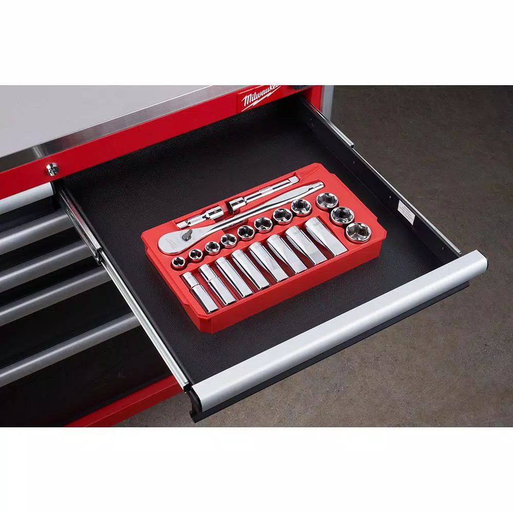 Milwaukee 22-Piece 1/2 in. Drive SAE Ratchet and Socket Set