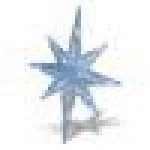 National Tree Company 42 in. Ice Crystal Bethlehem Star with 96 Warm White LED Lights thumbnail 2
