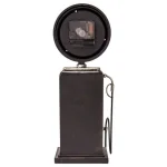 Yosemite Home Decor Old Town Black Gas Pump Table Top Analog Clock thumbnail 2