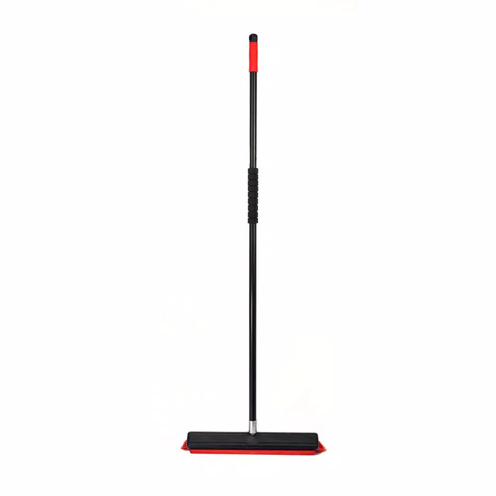 Alpine Industries 18 in. 2-in-1 Squeegee Push Broom, Red (3-Pack)