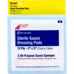 First Aid Only Sterile 12-Ply Gauze Dressing Pads, 3 in. x 3 in. thumbnail 1
