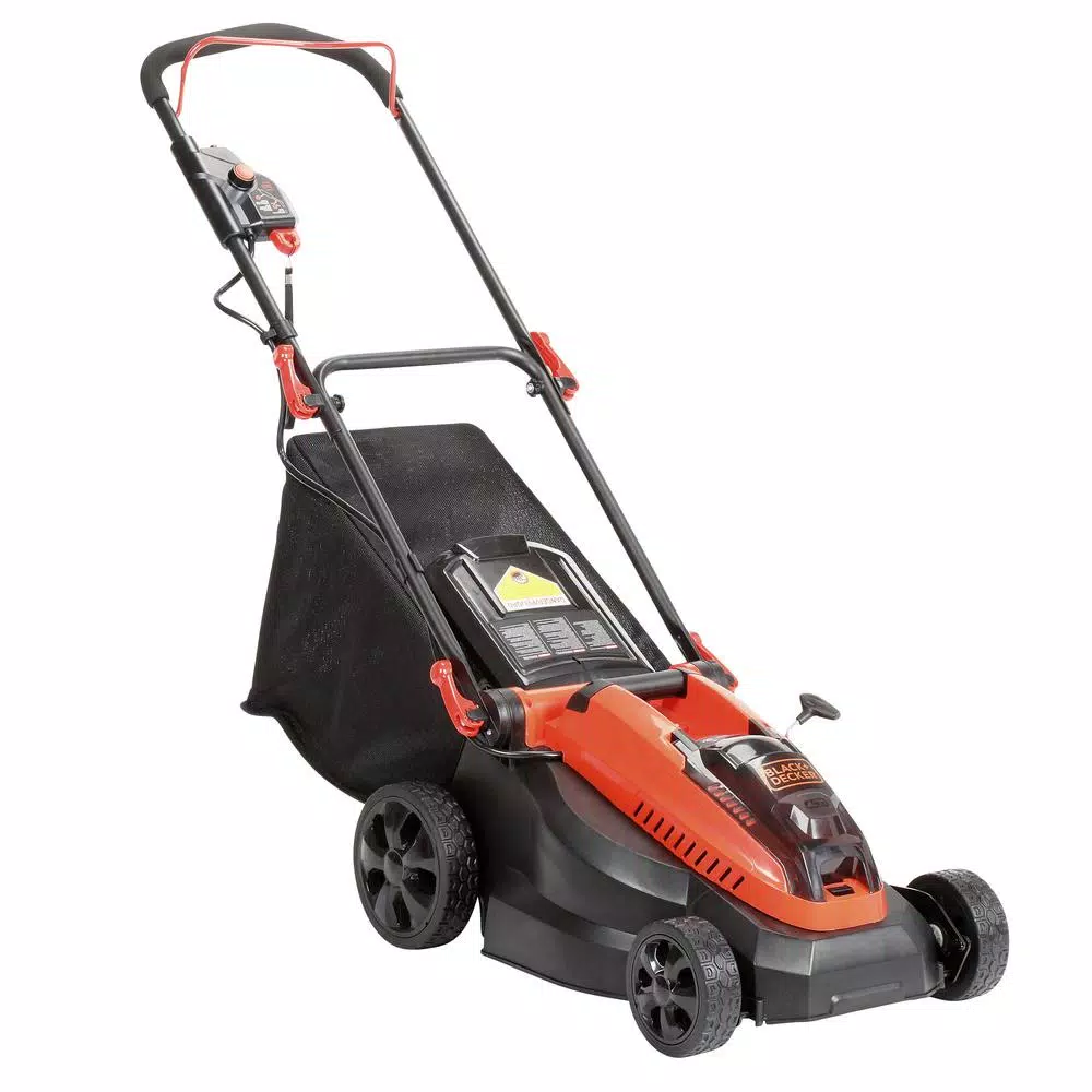 BLACK+DECKER 40V MAX Cordless Lithium-Ion Walk Behind Push Mower, 16 in. Deck with (2) 2.0 Ah Batteries & Charger