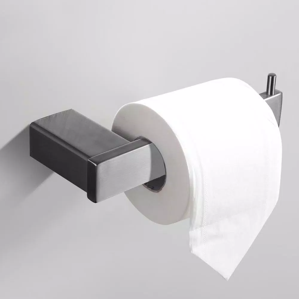 Boyel Living Stainless Steel 4-Piece Bathroom Accessories Set - Silver Wall Mounted Hardware Kit