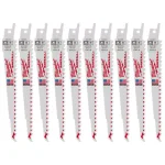 Milwaukee 6 in. 5 TPI Bi-Metal Reciprocating Saw Blades, 10 Pack thumbnail 1