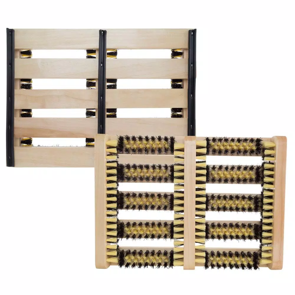 Stalwart Boot and Shoe Cleaner Scrubber Brush Scraper Mat, 14 in. x 10 in.