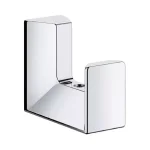 GROHE Selection Cube Wall-Mount Robe Hook in StarLight Chrome thumbnail 1