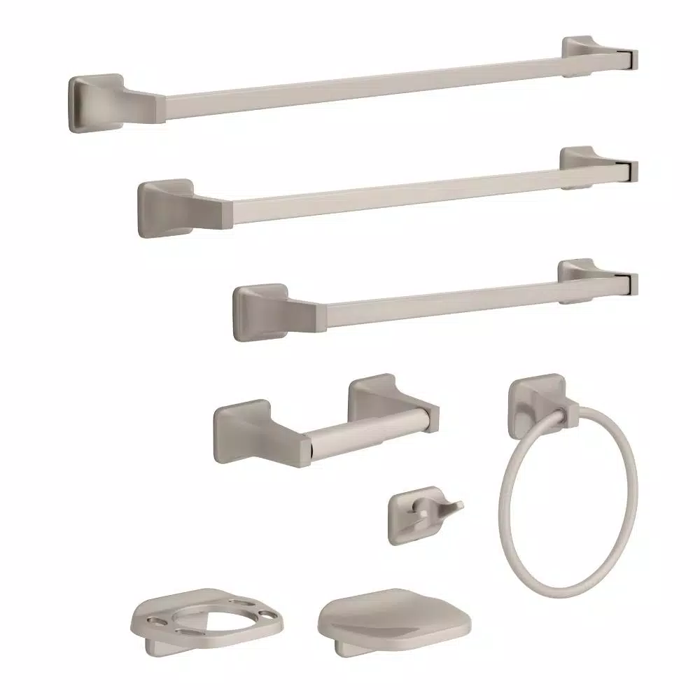 Franklin Brass Futura 30 in. Towel Bar, Brushed Nickel