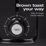 Hamilton Beach 4-Slice Wide Slot Toaster, Black thumbnail 8