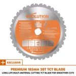 Evolution Power Tools Evolution 10 Amp 7-1/4 in. Sliding Compound Miter Saw with Laser Guide and Multi-Material Blade thumbnail 12