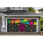 My Door Decor Day of the Dead Halloween Garage Door Mural, 7 ft. x 16 ft. thumbnail 2