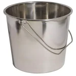 AmeriHome 3-Piece Stainless Steel Bucket Set, 5.28 Gallon Extra Large Metal Pails thumbnail 1