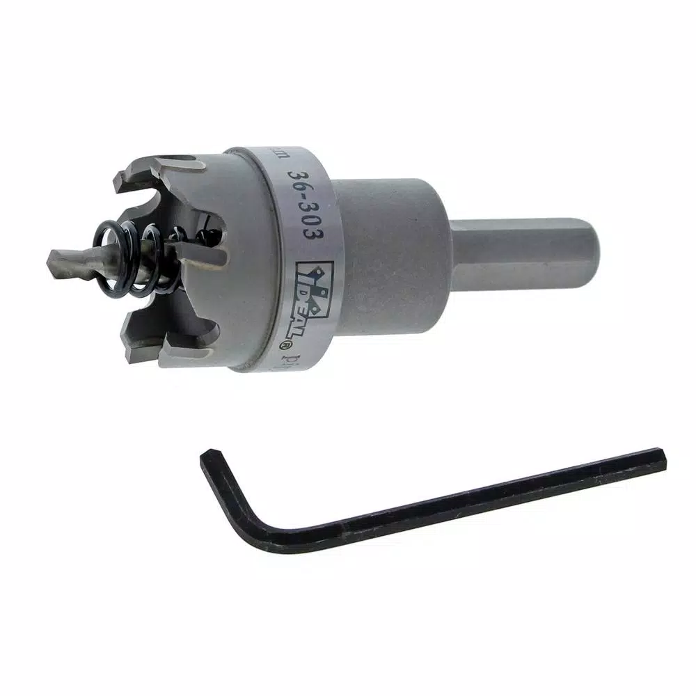 Ideal TKO 1-1/8 in. Carbide-Tipped Hole Cutter for Sheet Metal and Stainless Steel