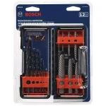 Bosch 12-Piece High-Carbon Steel Spiral Flute Screw Extractor Set thumbnail 4