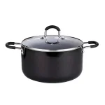 Cook N Home 8-Piece Aluminum Nonstick Cookware Set, Black thumbnail 3