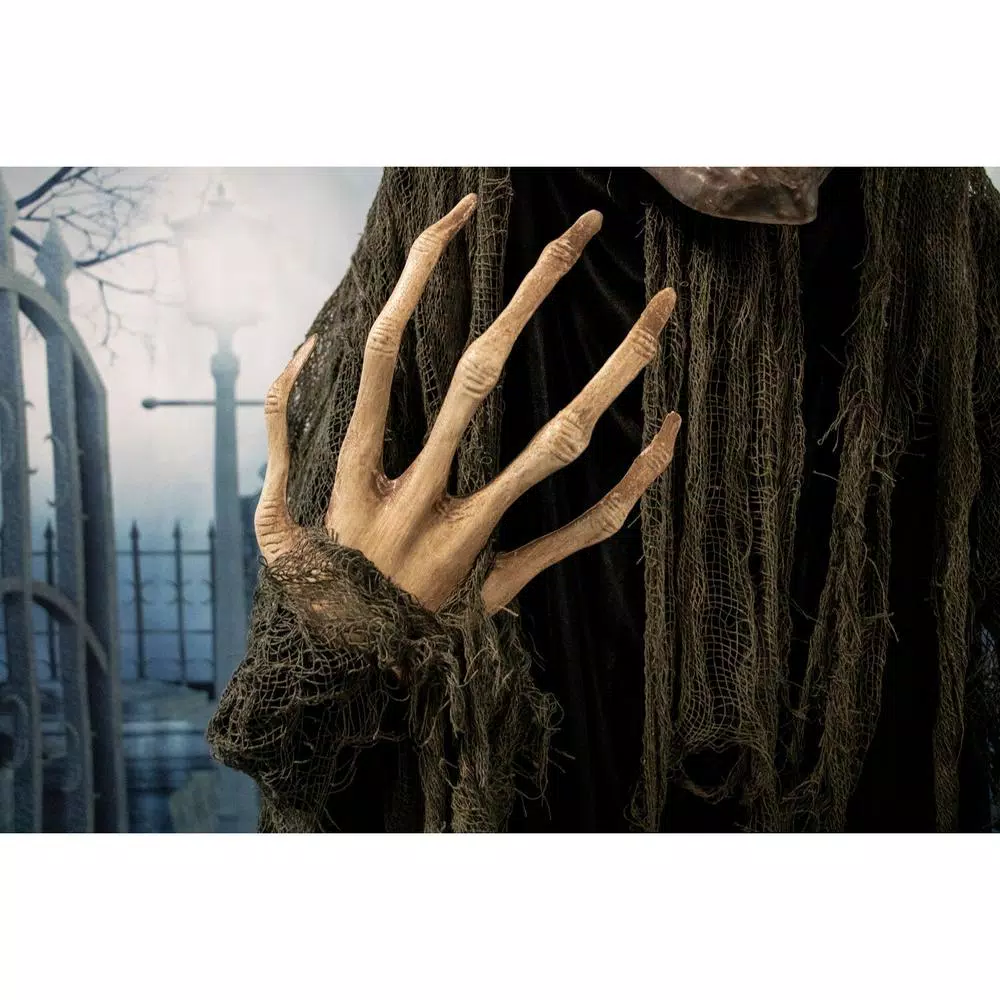 Haunted Hill Farm 6.5 ft. Animatronic Talking Tree Halloween Prop with Sound and Lights
