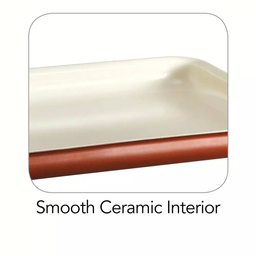 Tramontina Style Ceramica Aluminum Baking Sheet, Metallic Copper