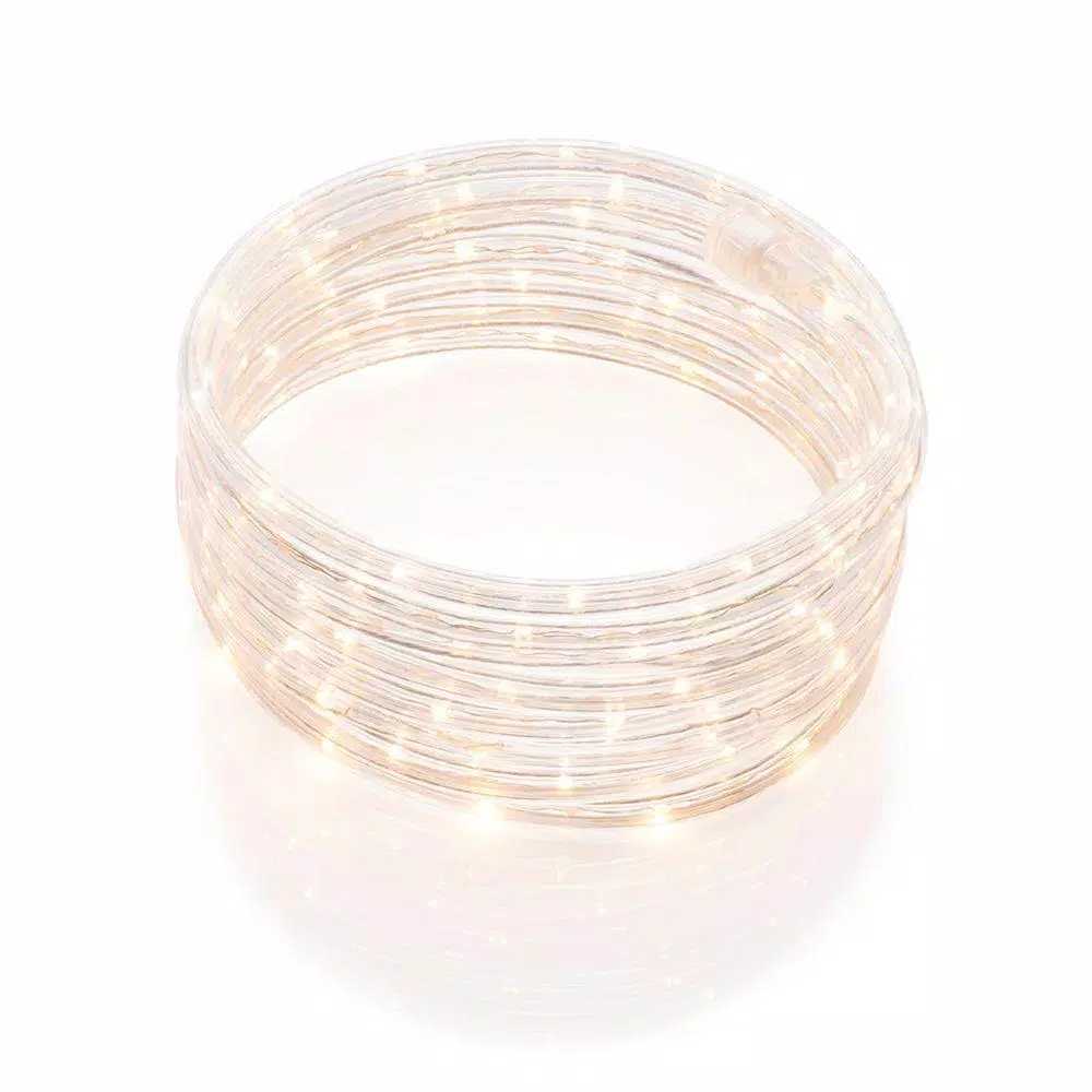 DEERPORT DECOR 6-Pack Warm White LED Rope Lights, 16 ft. 108-Lights, 360-Degree Shine, Indoor/Outdoor Decoration