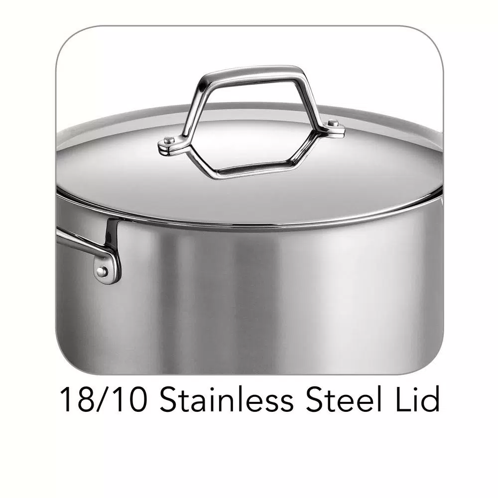 Tramontina Gourmet Prima 8 Qt. Stainless Steel Stock Pot with Lid