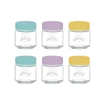 Kilner Kids 6-Piece Glass Baby Food Storage Jar Set with Silicone Lids thumbnail 1