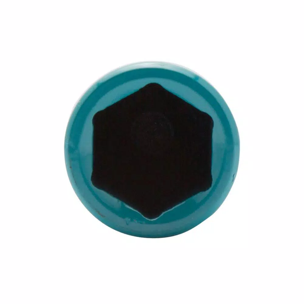 Steelman 1/2 in. Drive 21mm 150 ft./lb. Torque Stick Limiting Socket, Turquoise