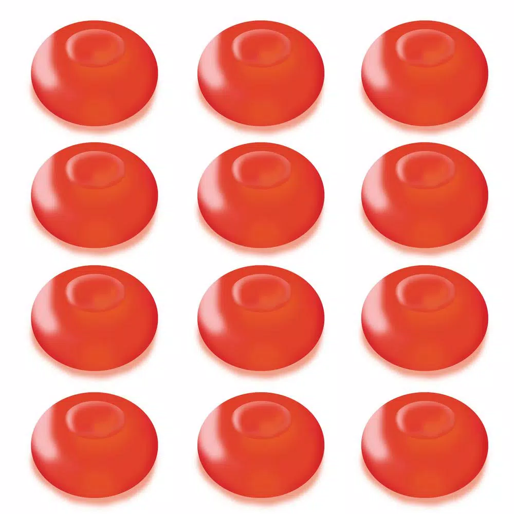 LUMABASE Red Floating Blimp LED Lights, Waterproof Battery Operated Decorative Lights (12-Count)