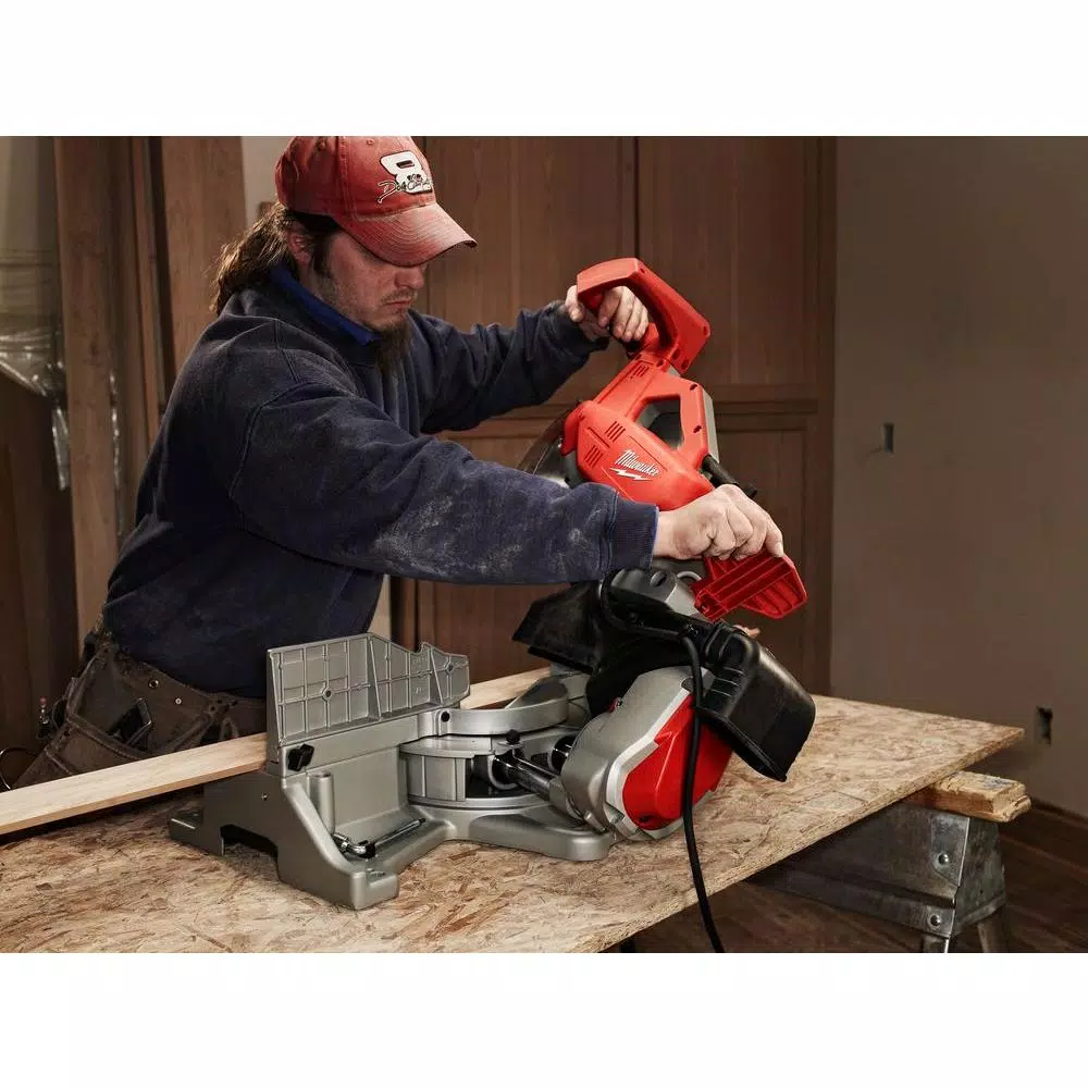 Milwaukee 12 in. Dual-Bevel Sliding Compound Miter Saw with Folding Stand