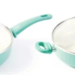 GreenLife Soft Grip 5 Qt. Aluminum Ceramic Nonstick Saute Pan with Glass Lid, Turquoise thumbnail 4