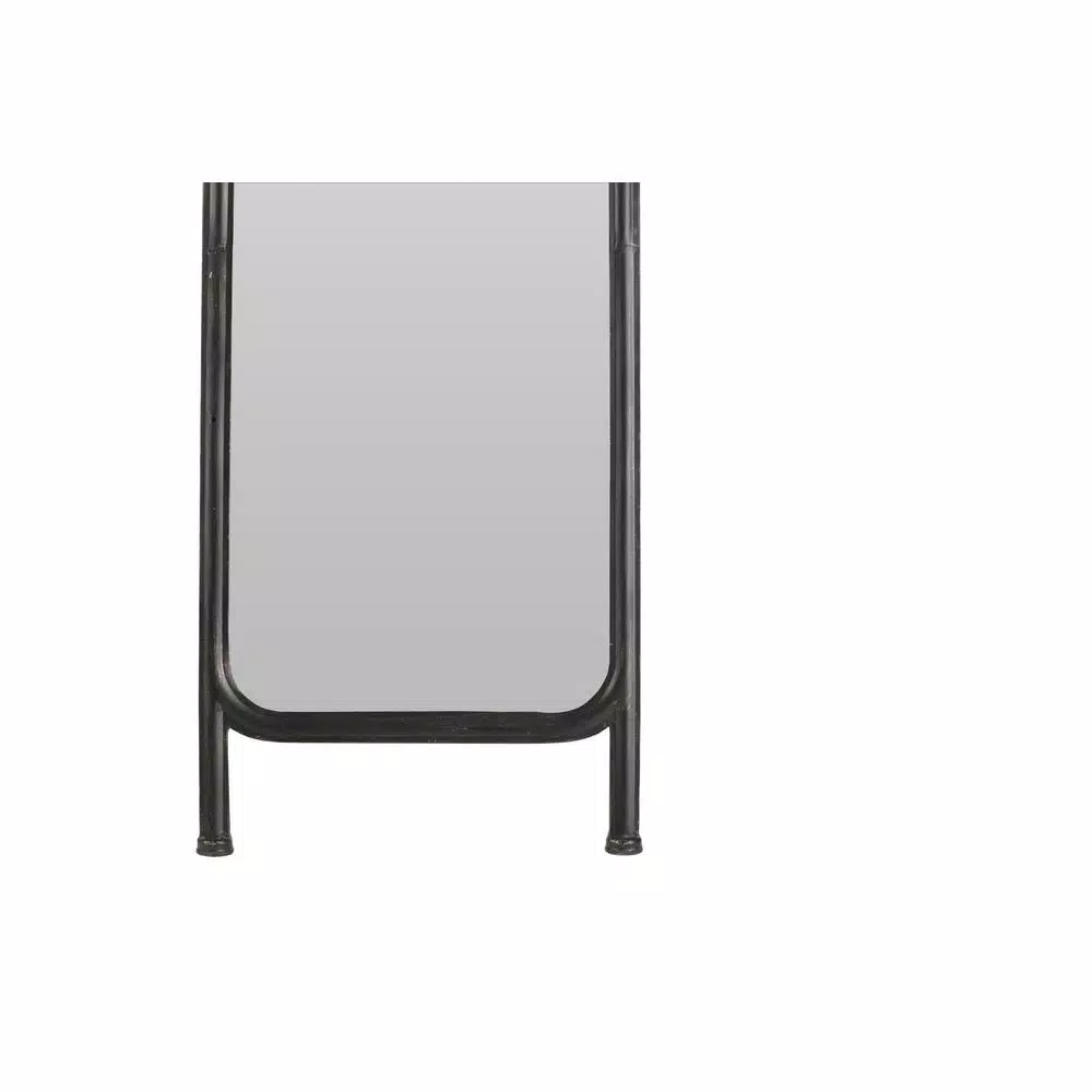 StyleWell Antique Black Standing Mirror with Metal Frame, 16 in. W x 66 in. H.