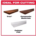 Diablo 7-1/4 in. 44-Tooth Trex Composite Material Circular Saw Blade thumbnail 2