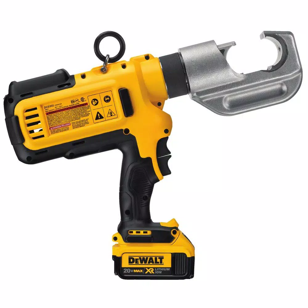DEWALT 20V MAX Cordless Die Cable Crimping Tool Kit with (2) 4.0 Ah Batteries, Charger, Case & Cable Cutter