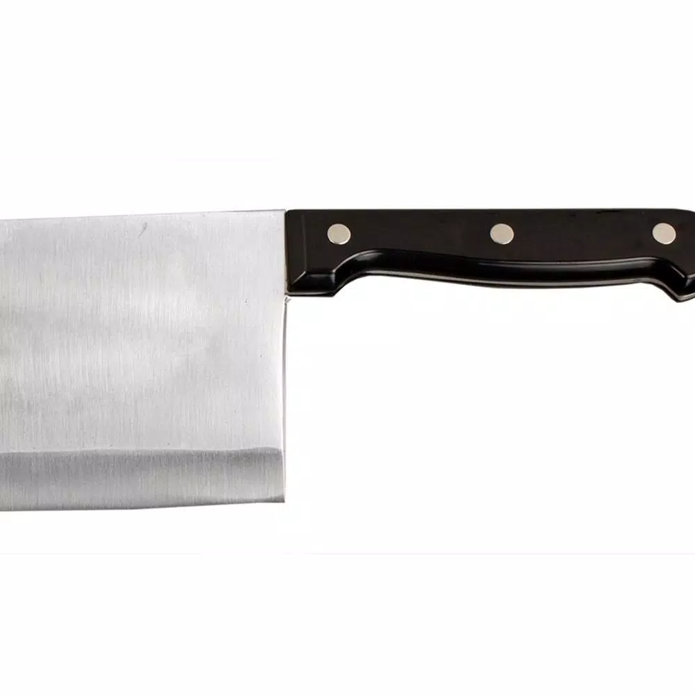 Home Basics 9 in. Stainless Steel Chinese Cleaver with Non-Slip Handle