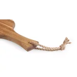 Picnic Time Artisan 18 in. Acacia Wood Serving Board with Live Edge and Hemp Rope Handle thumbnail 3