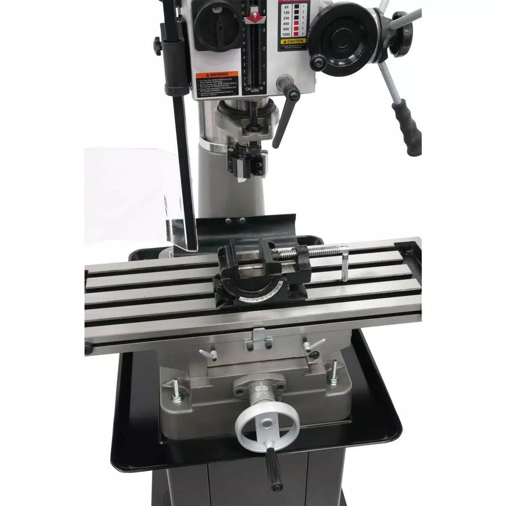 JET JMD-40GH Geared Head Mill/Drill Press with Newall DP500 2-Axis DRO