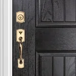 Baldwin Prestige Wesley Single Cylinder Door Handleset with Alcott Knob, Lifetime Polished Brass thumbnail 10