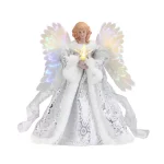 Mr. Christmas Celestial Angel Animated Christmas Tree Topper, Pre-lit with Fiber Optic Wings thumbnail 1