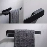 KRAUS Stelios Matte Black Solid Brass Hand Towel Ring thumbnail 4