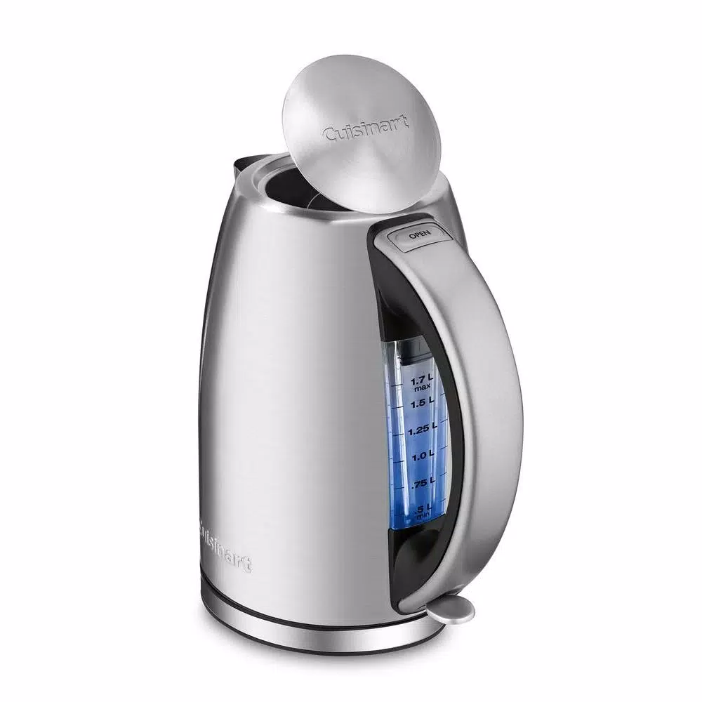 Cuisinart 8-Cup Stainless Steel Electric Kettle, 1500W Rapid Boil with Auto Shut-Off
