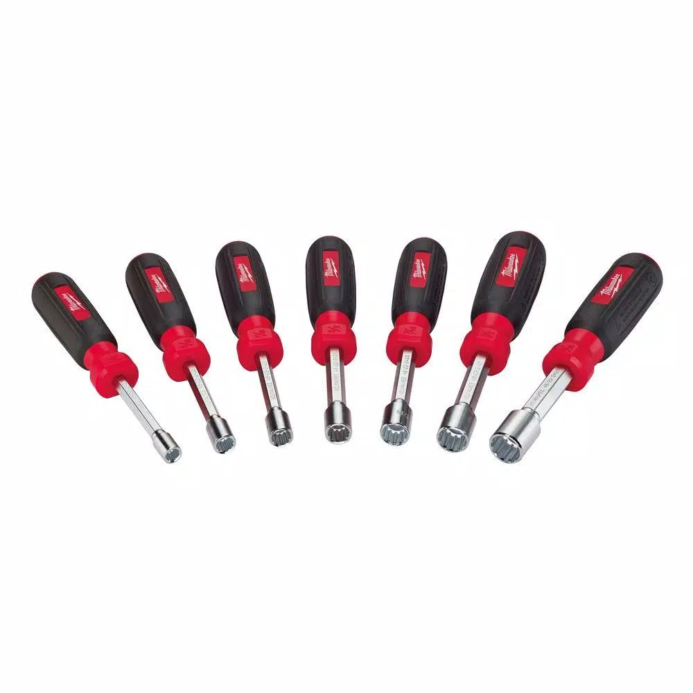 Milwaukee SAE Hollow Shaft Nut Driver Set, 7-Piece