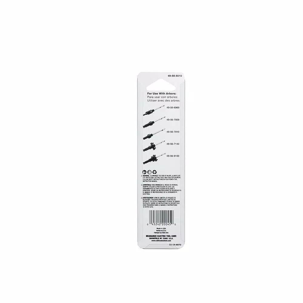 Milwaukee 1/4 in. x 3-1/2 in. High-Speed Steel Pilot Drill Bit for Hole Saw Arbor