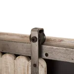 Glitzhome 19.75" Farmhouse Wooden Barn Door Chalkboard Memo Board Wall Decor thumbnail 4